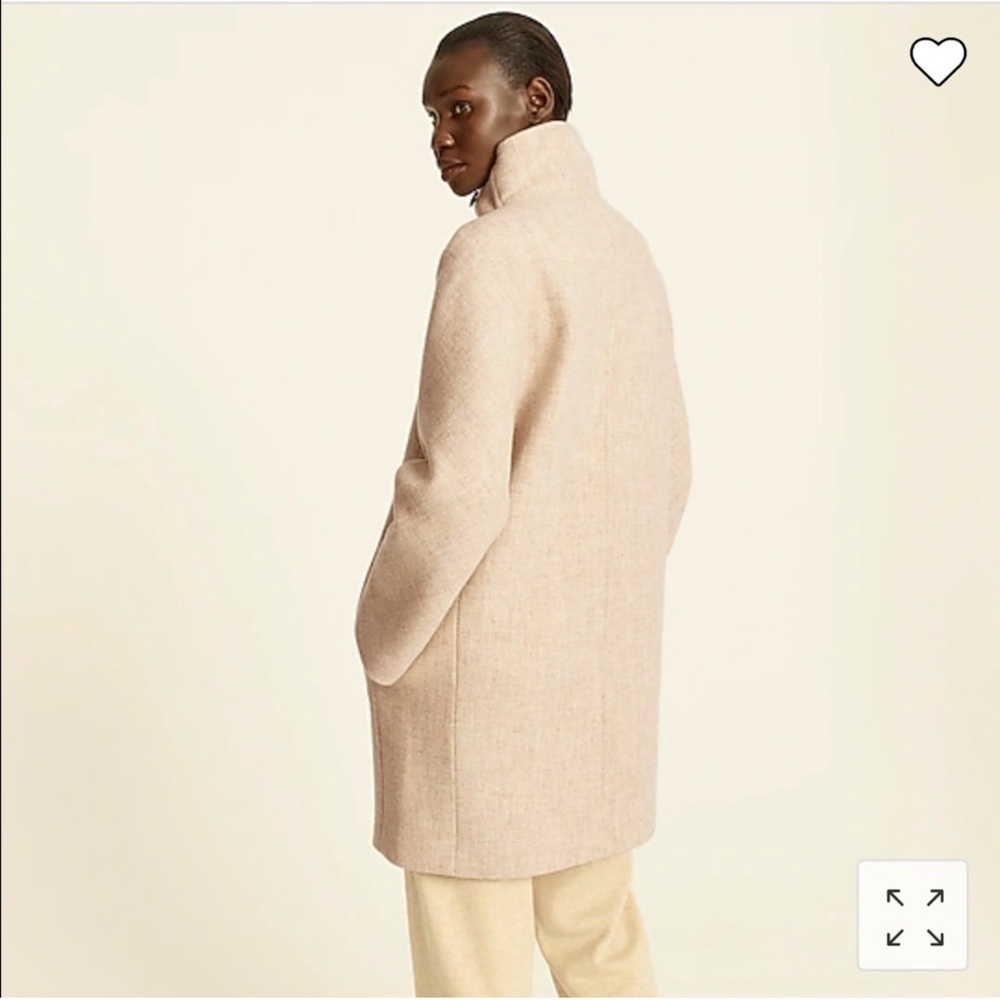 J. Crew Cream Italian Stadium Cloth Coat - Picture 3 of 6